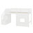 Space-Saving Loft Bed Featuring  Decorative Window-523136815
