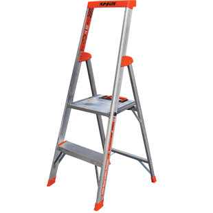 2 - Step Aluminum Lightweight Folding Step Ladder