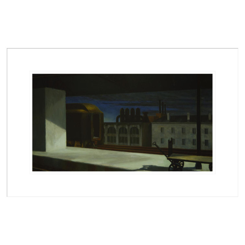 «Dawn in Pennsylvania» par Edward Hopper, impression giclée sur cadre, H 14,42 po x l 21,75 po