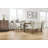 Crossings Acacia Solid Wood Top Metal Base Dining Table