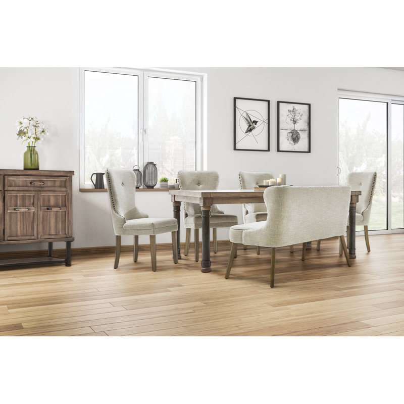 Reclaimed Wood Rustic Extendable Dining Table, 76" Brown