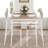 7-Piece Dining Table Set For 6, 43.3'' Kitchen Table And Wood Chairs With Storage And Backrest-948625566-948625567
