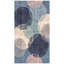 Tapis Canyon Modern Circles à motifs géométriques bleu marine, turquoise, gris, crème et rose, lavable à la machine, antidérapant, à poils courts, pour l'intérieur et l'extérieur, adapté aux animaux domestiques, idéal pour le salon, la chambre, la salle à manger, l'entrée, le couloir ou le bureau.-1641377489