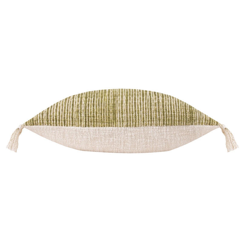 Sono Striped Rectangular Cushion, Olive