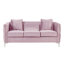 Canapé en velours mauve avec 3 coussins-1864936263