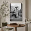 «Black and White Tub Wine Ocean View», images de salle de bain, impression sur toile encadrée, impression numérique-132063601-132063607