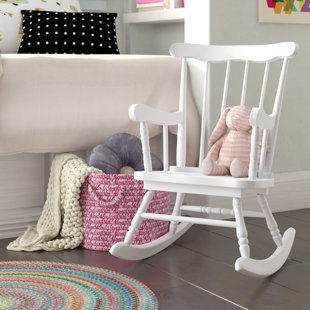 Chaise berçante en bois massif Hamby Kids