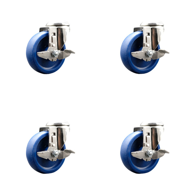 Polyurethane Swivel Caster with Brake