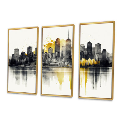 «Vancouver By Lakeside I», reproduction sur toile 3 pièces