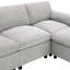 Canapé modulaire 5 pièces avec poches de rangement 86,5 po Amanollah-217924242