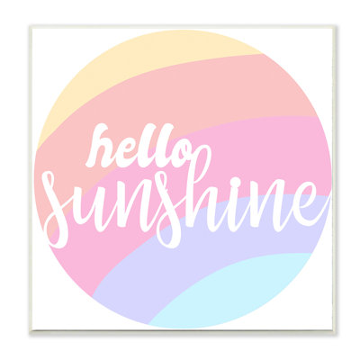 «Hello Sunshine Expression» par Daphne Polselli, impression circulaire