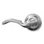 Faux levier Bravura 903-0 sur rose ronde traditionnelle en nickel satiné - droite