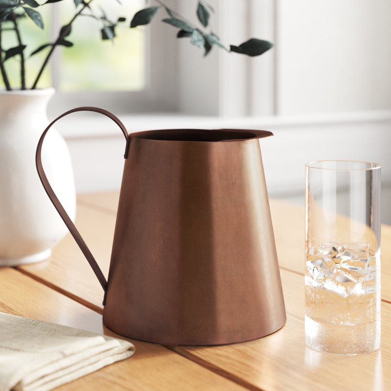 Copper-Plated Stainless Steel Short Pitcher