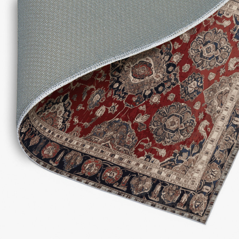 Tapis d'intérieur et d'extérieur brun Persian, Rectangle 4pi x 6 pi