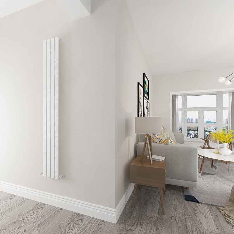Rosio Vertical Designer Radiator, Grey