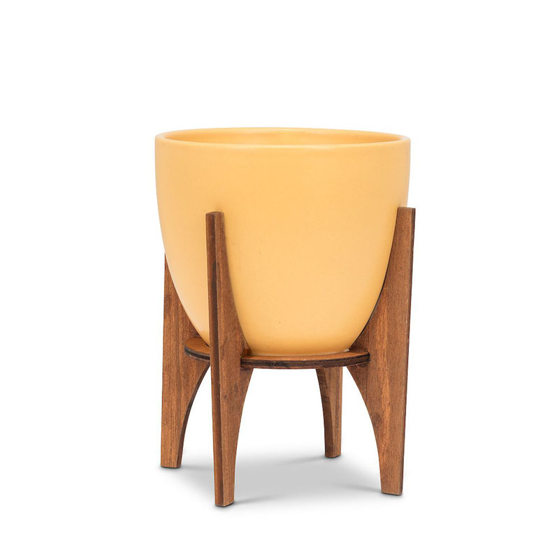 Pot à fleurs en bois Fantasha, H 7 po x l 5 po x P 5 po