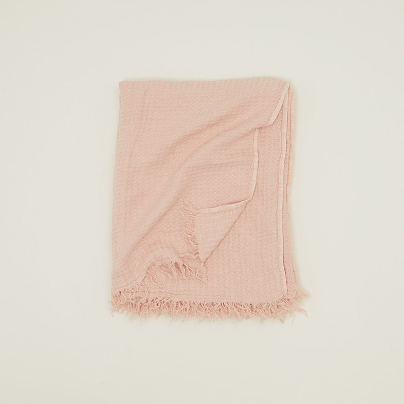 Simple Throw Blanket, Blush, 70" L x 50" W