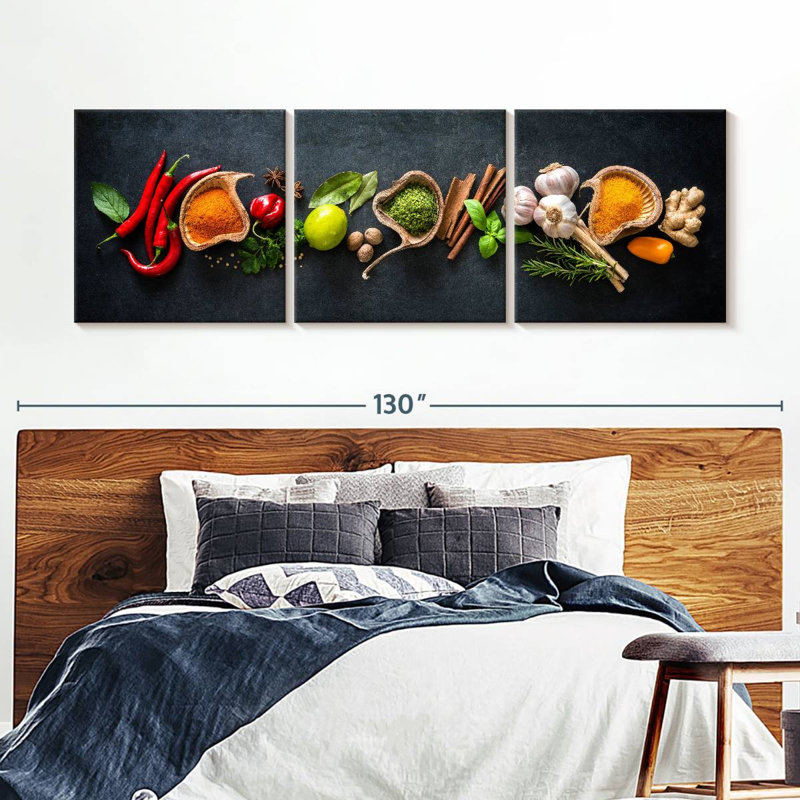 Épices pour la cuisson 3 pièces, H 36 po x l 110 po x P 1,25 po