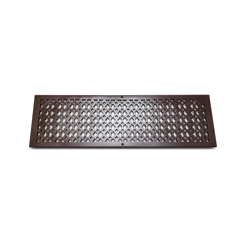 Grille murale en fonte d'aluminium, Brun