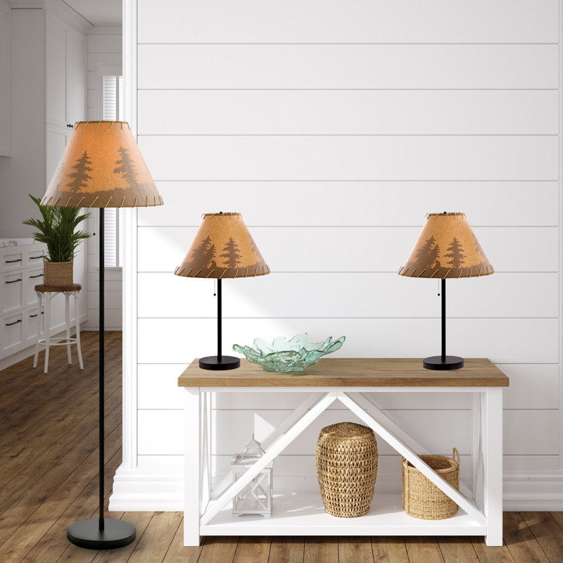 Ensemble lampe de table et sur pied Elsea Lodge