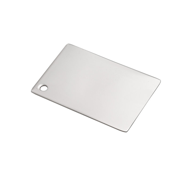 Elegant Kitchen and Bath Metal Finish Sample in Polished Nickel