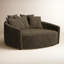 Chloe Curved 62" Round Arm Loveseat-607010574
