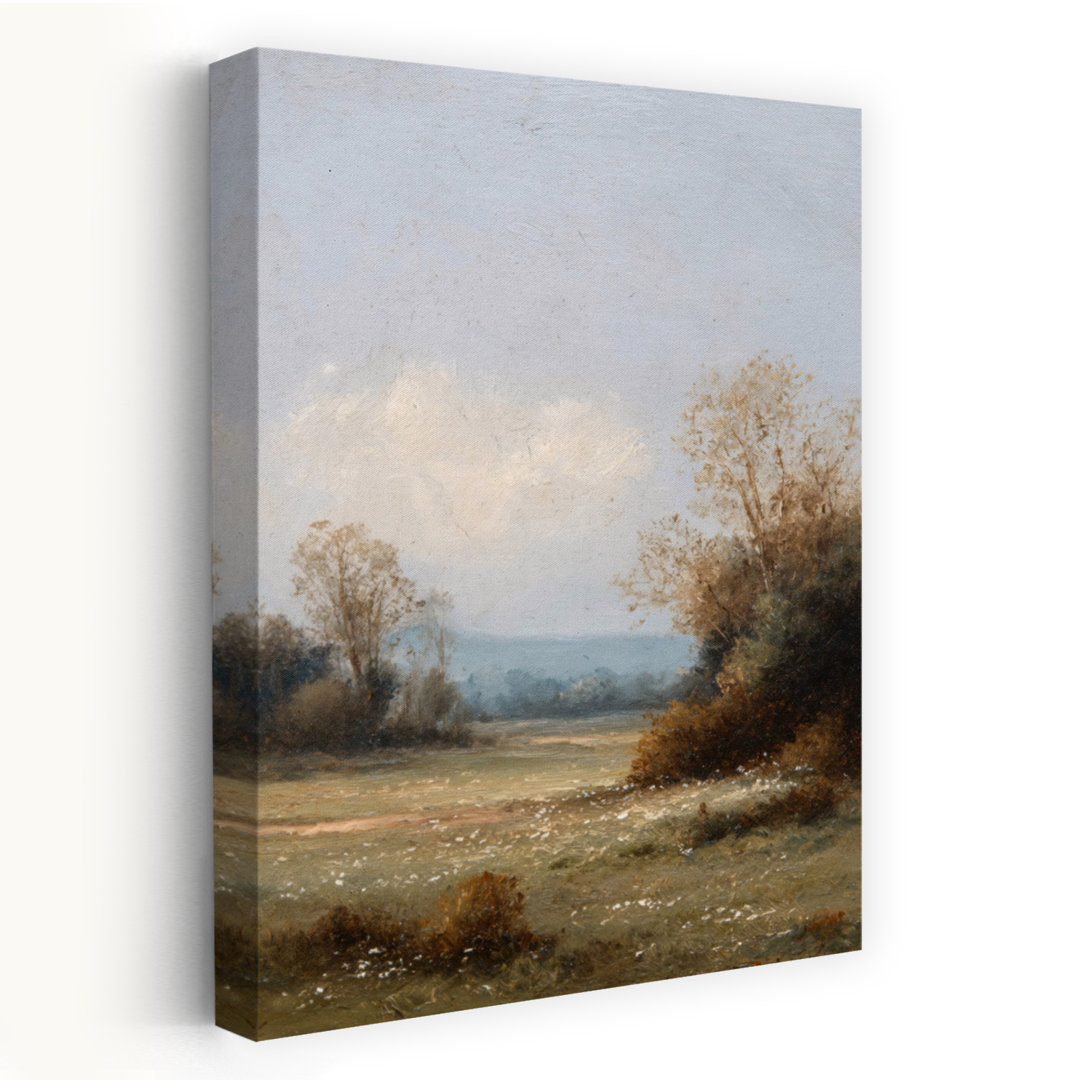 Silent Little Meadow Abstract Contemporary Wall Art Print