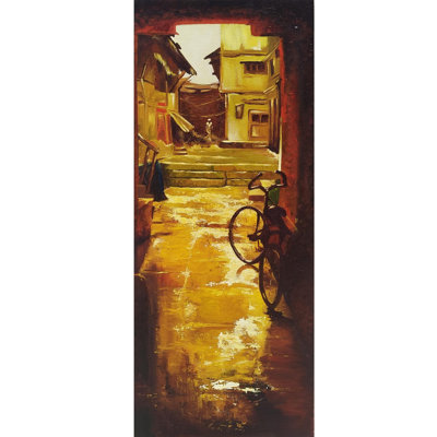 Evening In Indian Street | Oil On Canvas | For Wall Décor