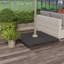 Base de parasol de patio en porte-à-faux 4 pièces, poids de parasol extérieur décalé, ensemble de plaques à sable d'une capacité de 176 lb ou d'eau de 264 lb