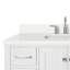 Cambridge X P 22 po P 36 po Coiffeuse en H avec comptoir en quartz blanc avec lavabo-1037056056-970286456