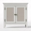 Armoire de rangement, armoire de cuisine avec portes en rotin, armoire d'appoint avec tablette de rangement réglable, armoire de rangement en bois pour couloir, salle à manger, salon