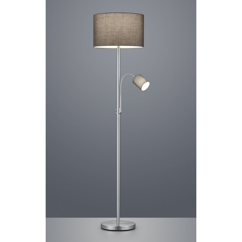 Rister 170cm Traditional Floor Lamp, Grey