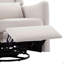 Fauteuil inclinable pivotant à bascule de 75 cm de large, avec dossier à oreilles, fauteuil à bascule, chaise berçante pour chambre d'enfant-314589067