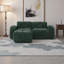 Ensemble de canapé modulaire moelleux en velours avec repose-pieds - modulaire en L, sans assemblage, salon ergonomique-837261168-837261173