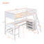 Lit mezzanine avec tablettes et bureau-463224857