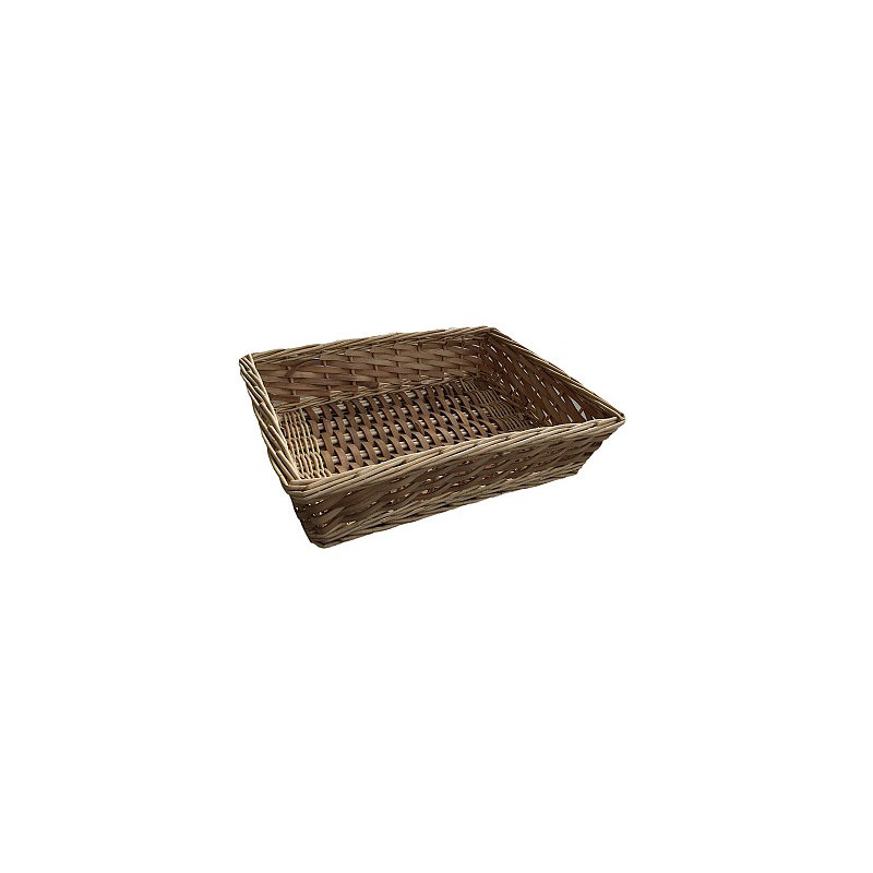 Chip Willow Wicker Basket, 6cm H x 31.5cm W x 22cm D