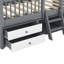 Structure de lit simple en bois-760295816