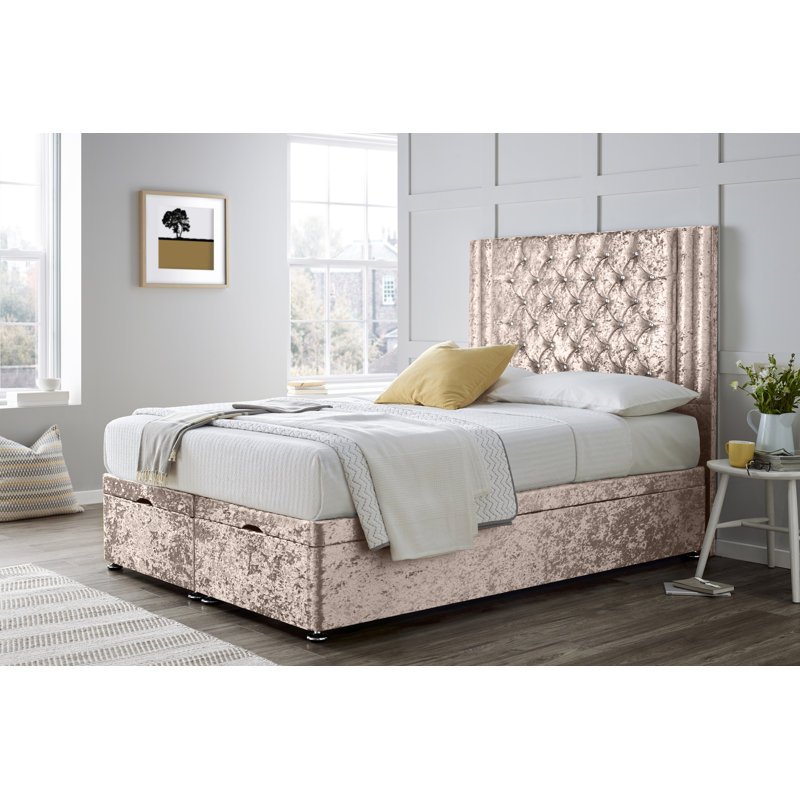 Divan Bed with 54" Floorstanding Headboard, Truffle, Super King (6')