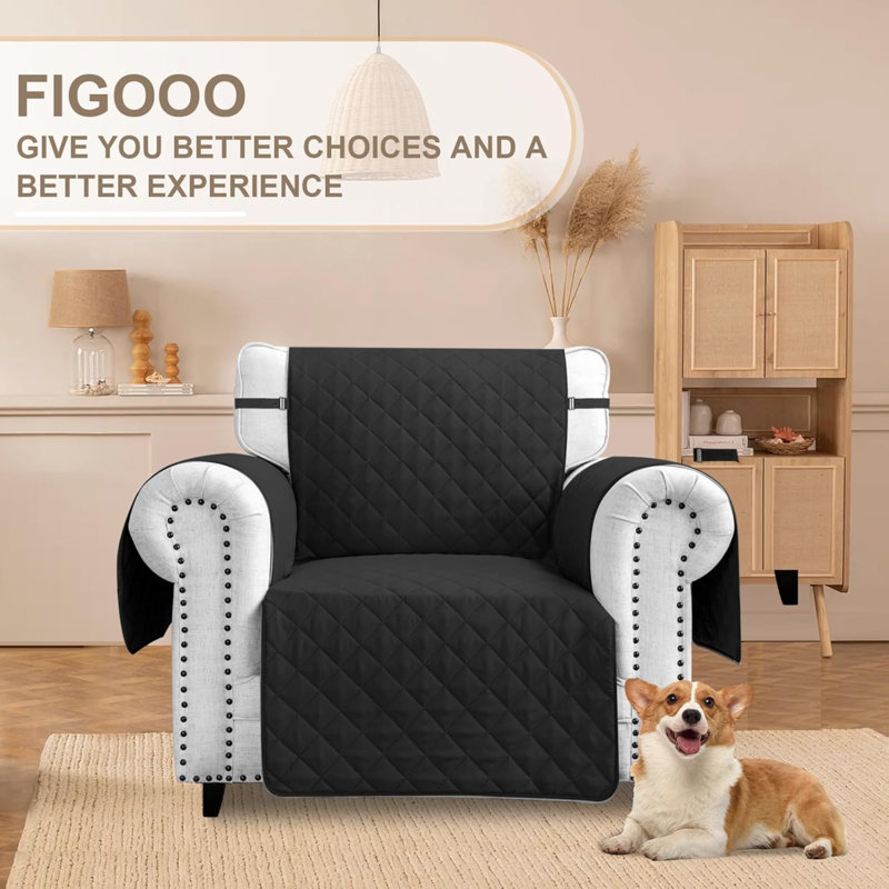 Sofa Covers Water Resistant Sofa Slipcovers 1 Seater Waterproof Reversible Anti-Slip Anti-Scratch Sofa Cover With Non Slip Elastic Straps For Dogs Cats Pets