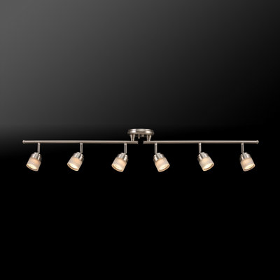 Spence 46.25'' 6 -Light Swing Arm Track Track Kit with Dimmable and Adjustable Head