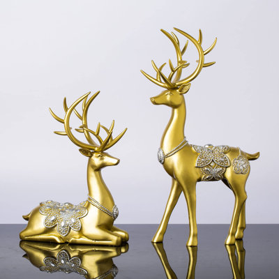 Statues pour décor de maison figurine renne 11,4 po