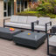 TEVERE Square Concrete Coffee Table 101.6 x 101.6 x 35.6 cm-89429551-89429552