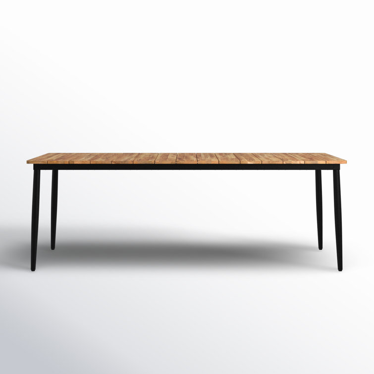 Callia 86.5'' Wood Outdoor Dining Table