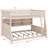 Bunk Bed Equipped With Built-In Shelving, Adjustable Lights And Perforated Board-1281944861-1281944849