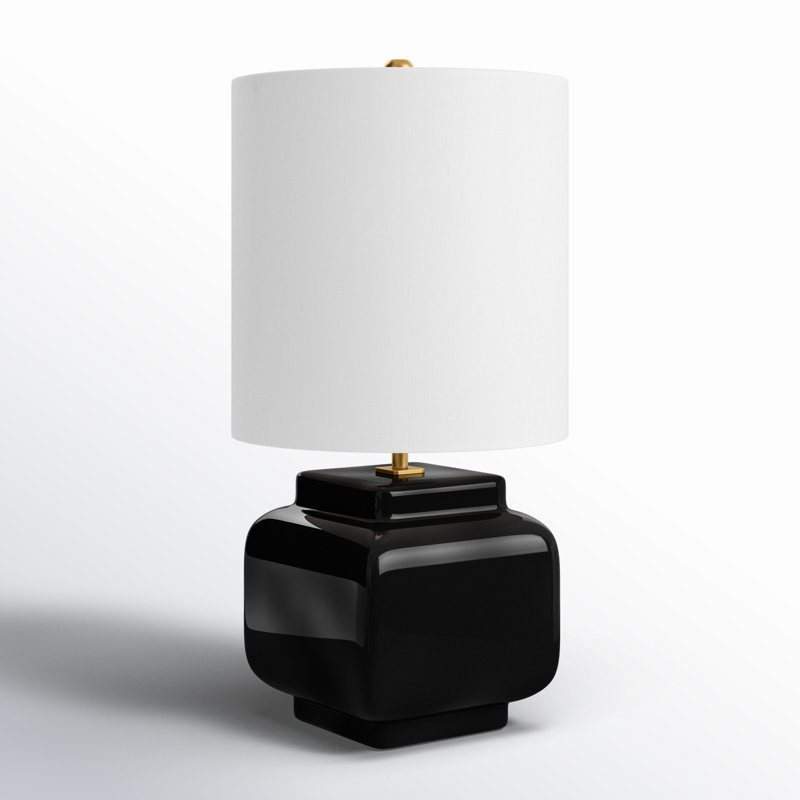 Ceramic Table Lamp, Black