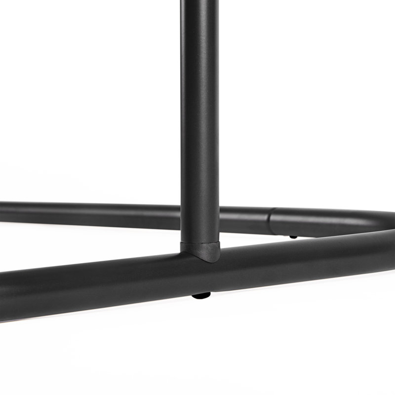 Utopia Alley Rustproof Aluminum Hoop Shower Rod With Ceiling Support for Clawfoot Tub, 54 Inch Extra Large Size by 26 Inch