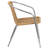Arthor Aluminum and Rattan Commercial Indoor-Outdoor Restaurant Stack Chair-2051792554
