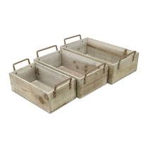 Large Rustic Wooden Crate Reclaimed Barn Wood Storage Box – Modern