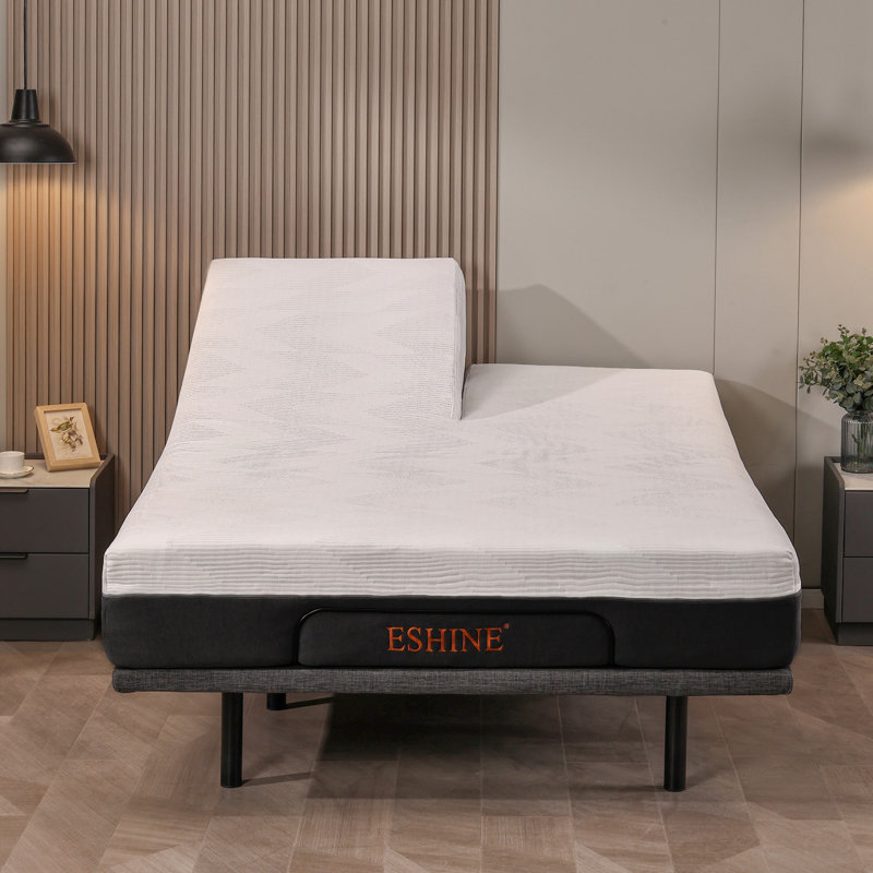 Grand matelas en mousse viscoélastique imprégnée de gel 12 po, mousse de soutien zonée, housse en graphène