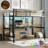 Metal Twin XL Size Loft Bed  With Power Outlet And LED Lighted, Space-Saving, Noise Reduced-1471817553